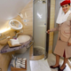 Illustration for article titled Photos Emerge of Emirates A380 Showers: Tiny, But Luxurious